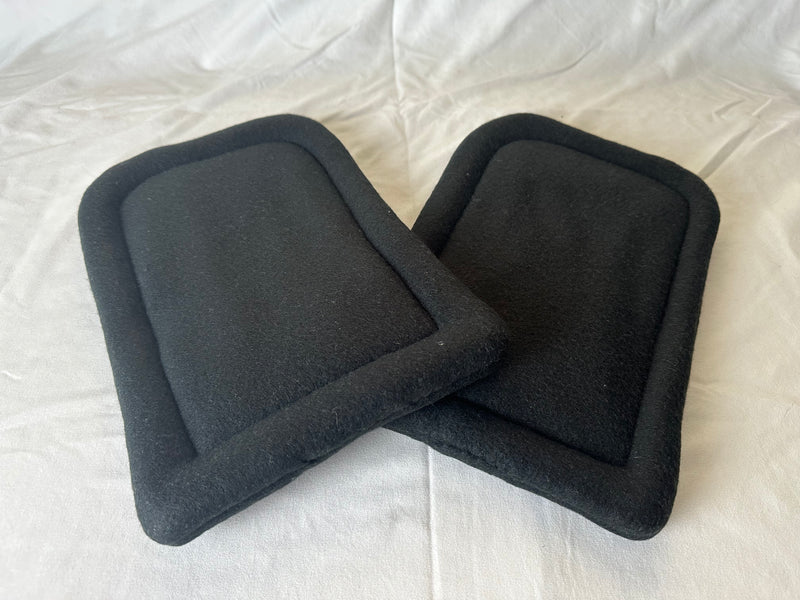 Black Tombstone Shaped Bed Pads 2pc